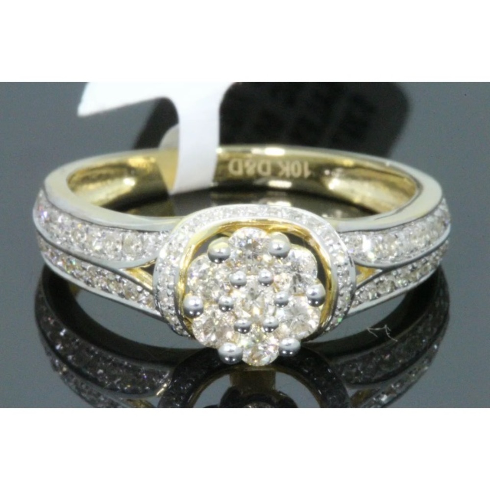 0.60 carat 10k yellow gold diamond ring
